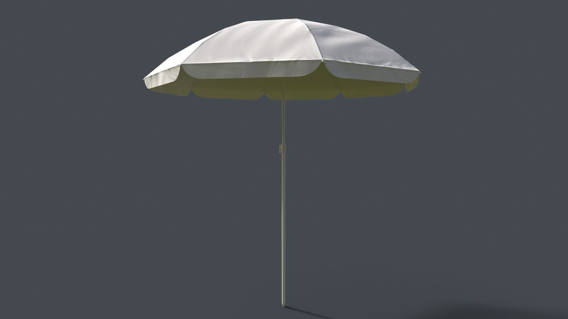 PBR Beach Parasol Low-poly 3D model_60