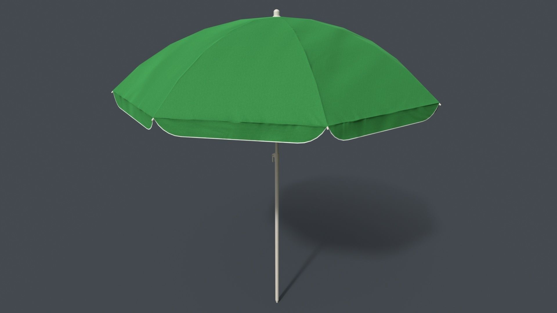 PBR Beach Parasol Low-poly 3D model_49