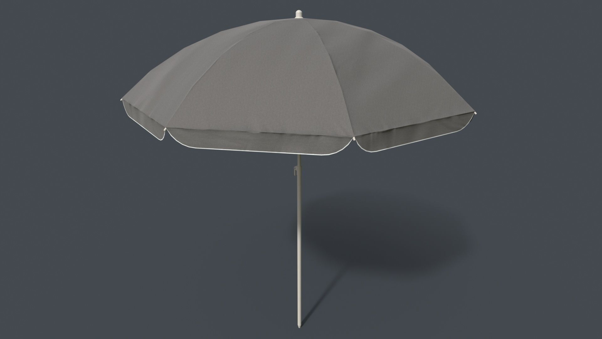 PBR Beach Parasol Low-poly 3D model_51