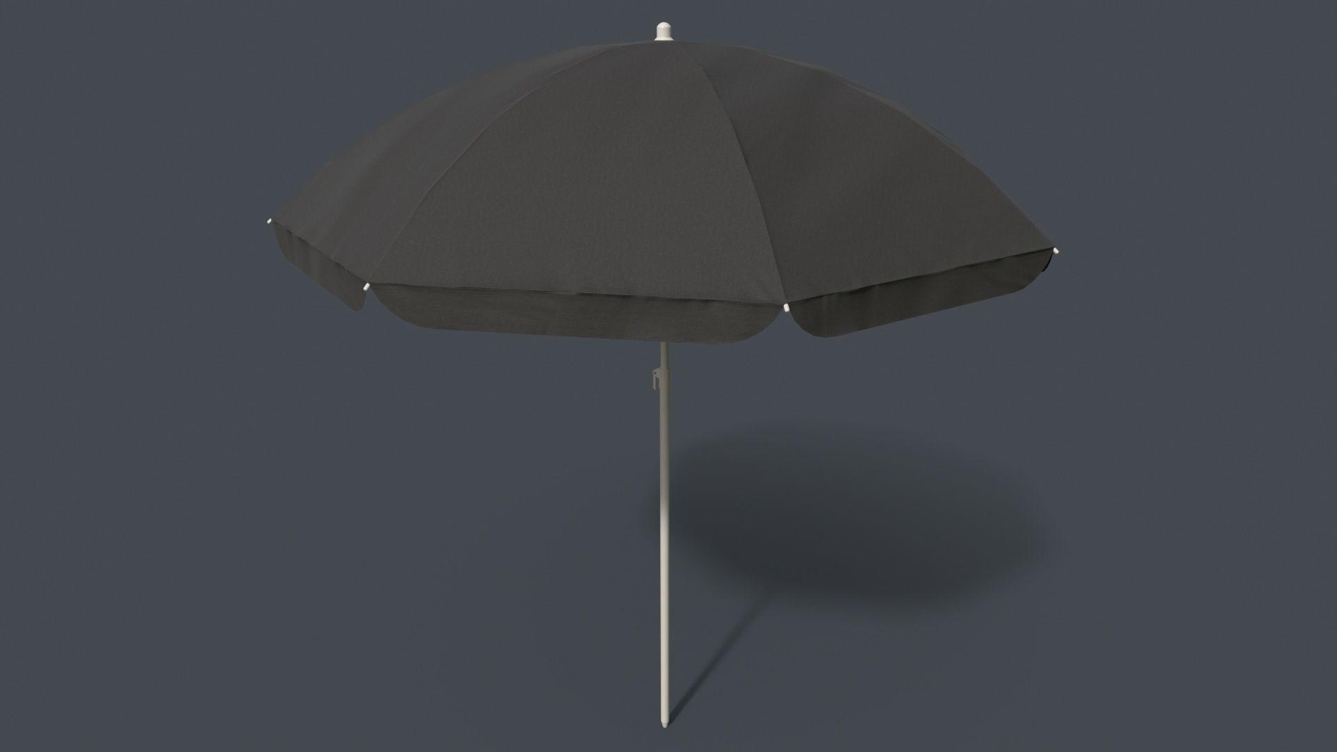 PBR Beach Parasol Low-poly 3D model_29