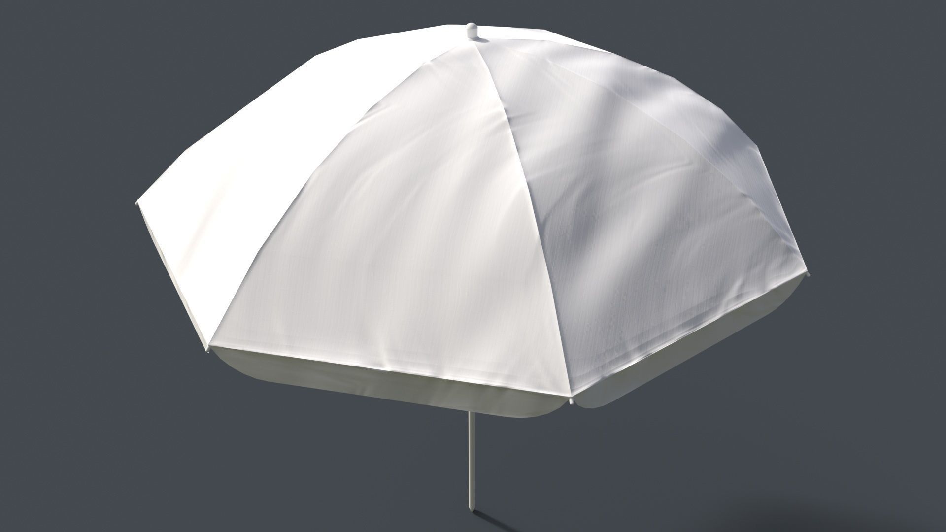 PBR Beach Parasol Low-poly 3D model_59