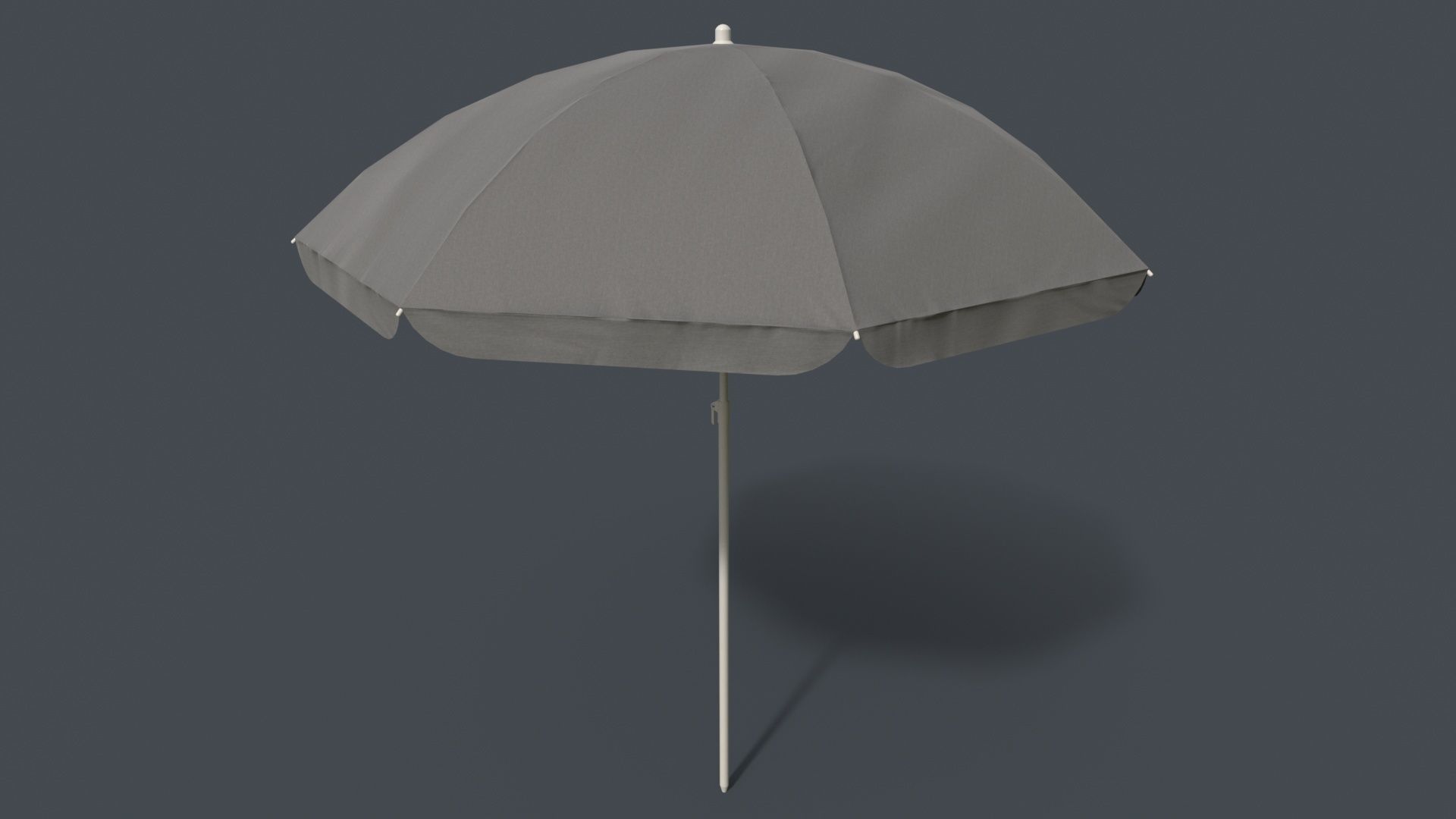 PBR Beach Parasol Low-poly 3D model_36