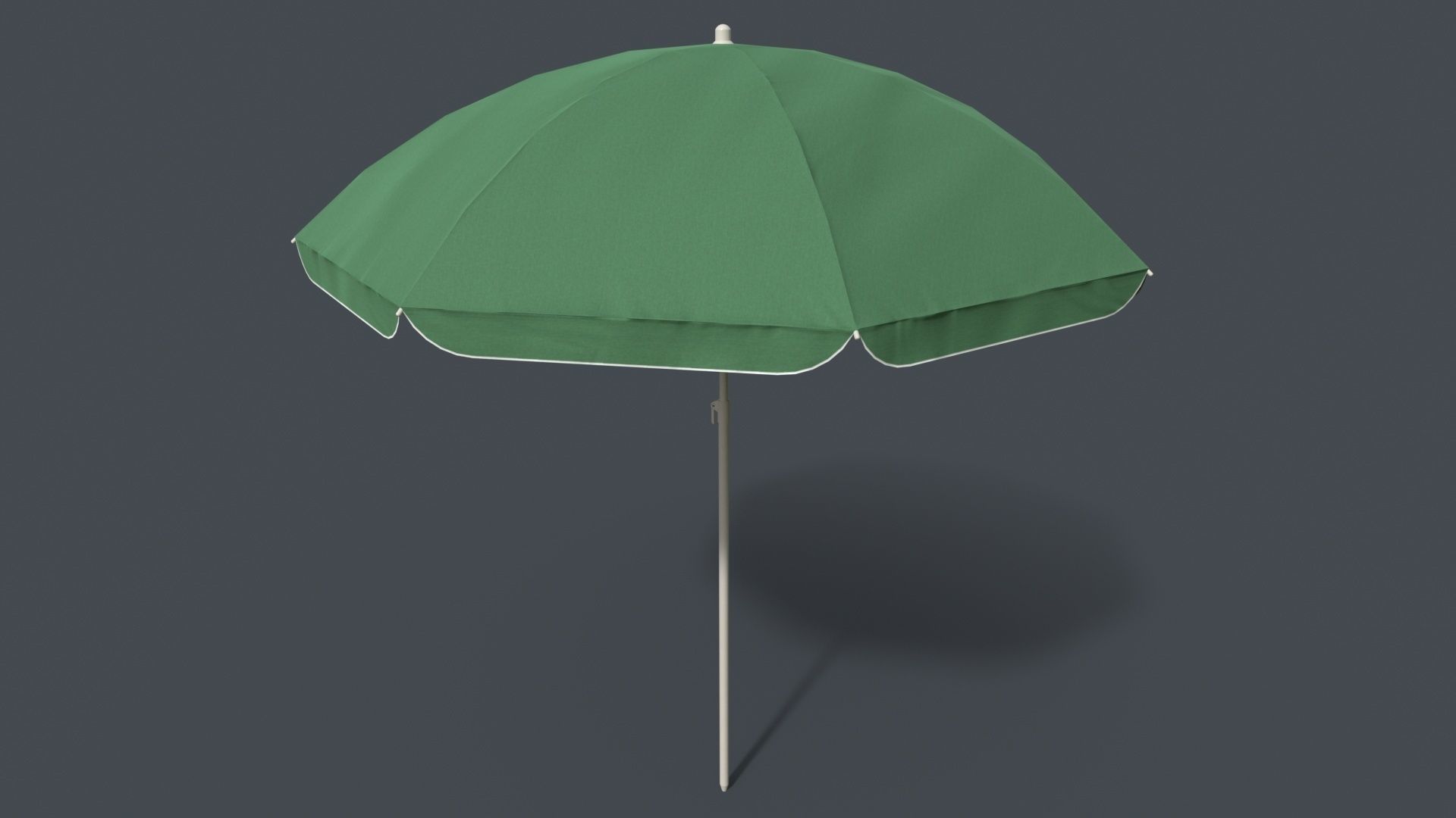 PBR Beach Parasol Low-poly 3D model_48