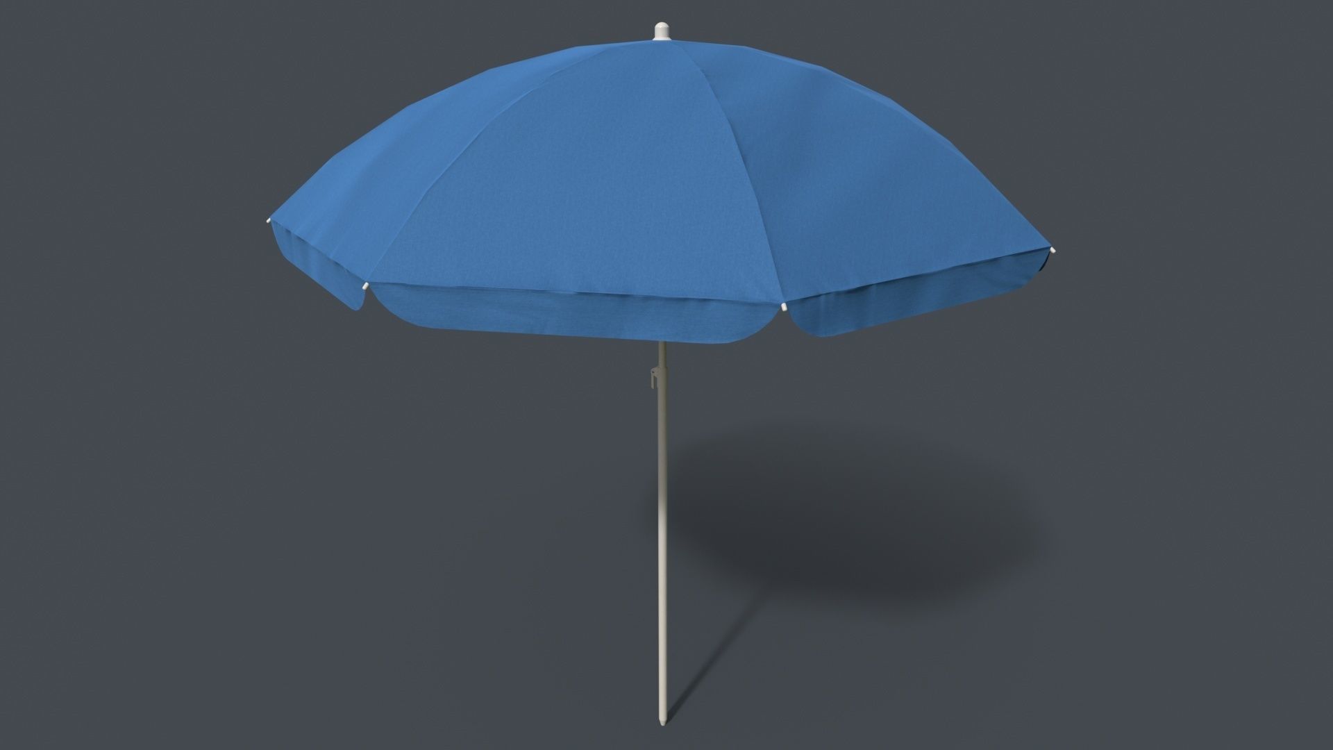 PBR Beach Parasol Low-poly 3D model_30
