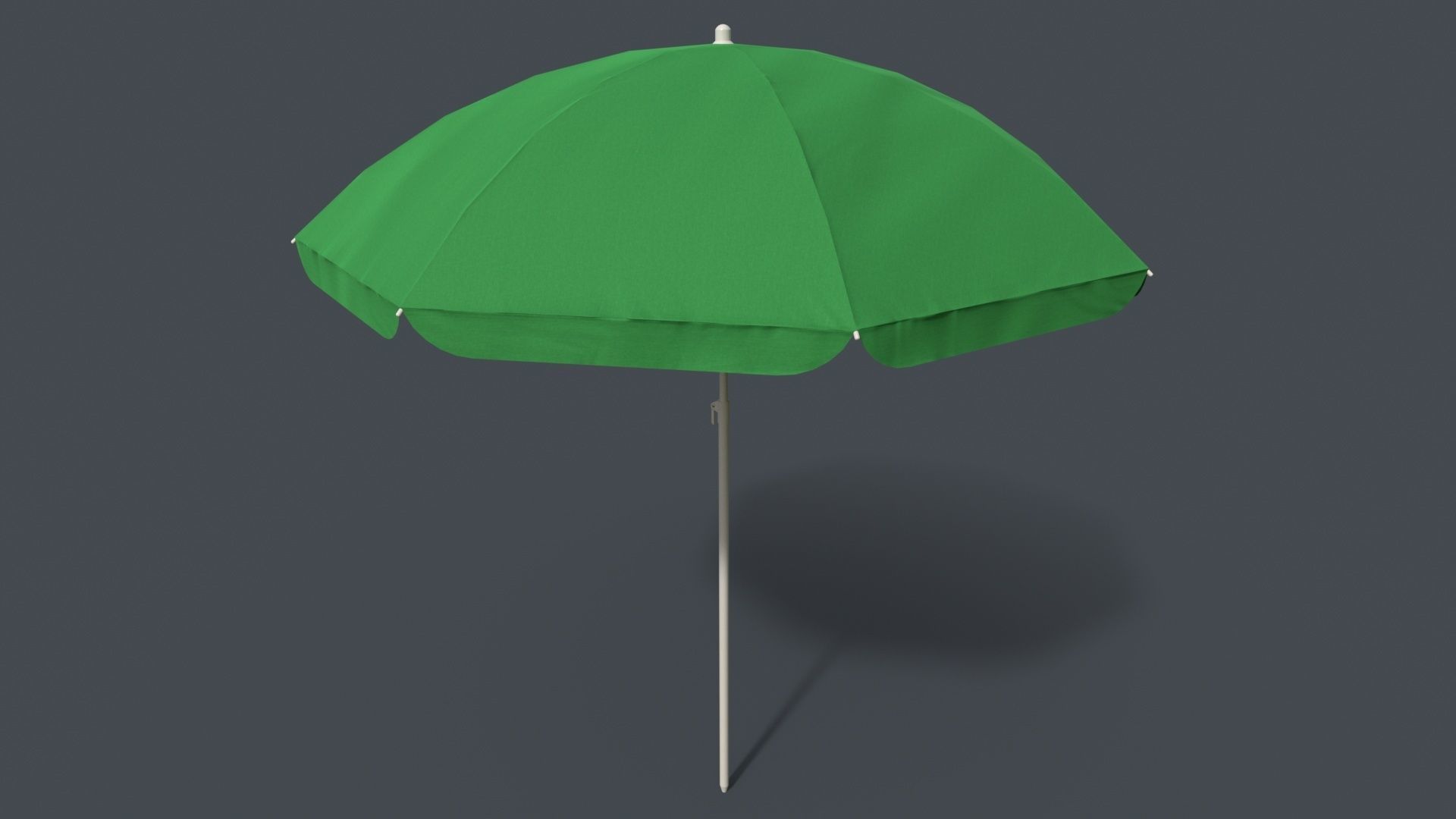 PBR Beach Parasol Low-poly 3D model_34