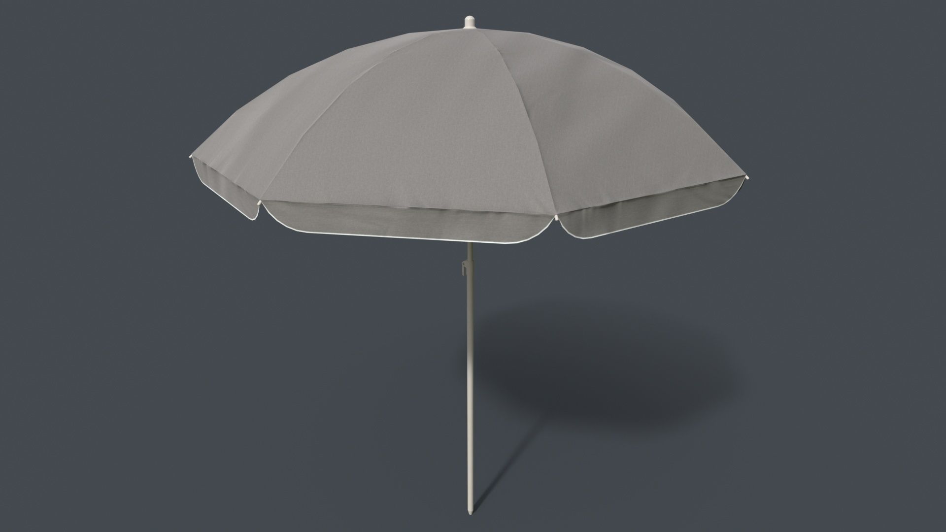 PBR Beach Parasol Low-poly 3D model_50