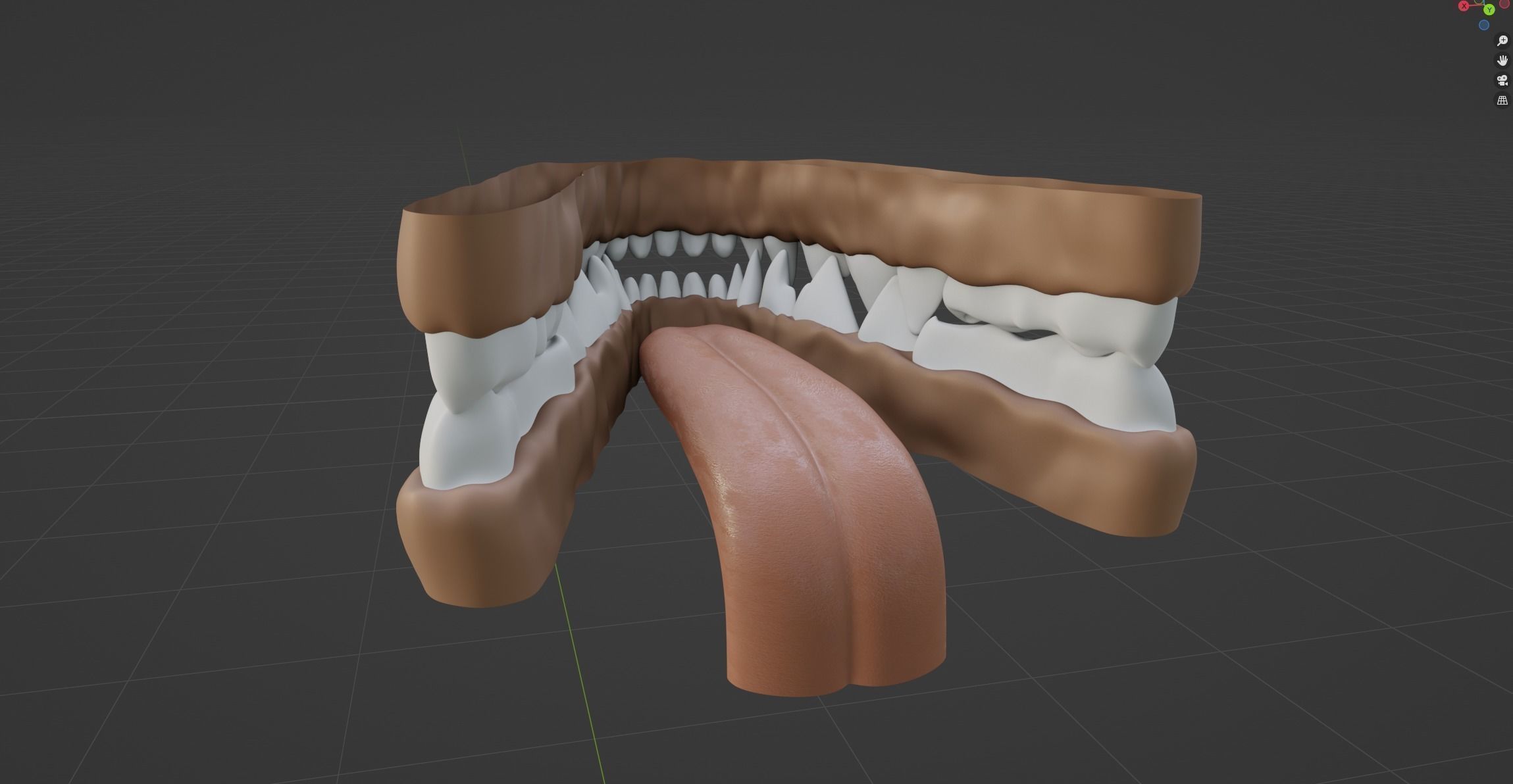 Claire Anthro Wolf 3D model_92