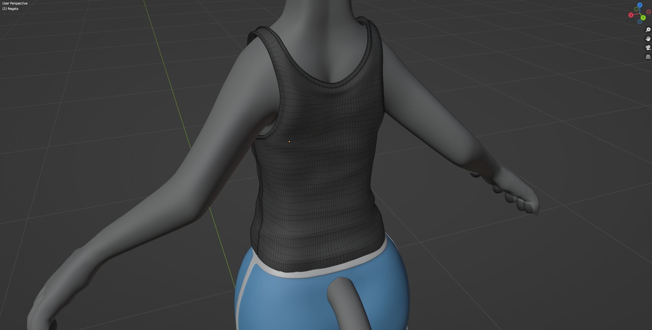 Claire Anthro Wolf 3D model_85