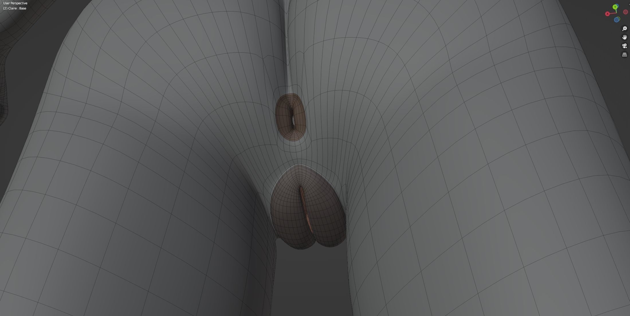 Claire Anthro Wolf 3D model_69