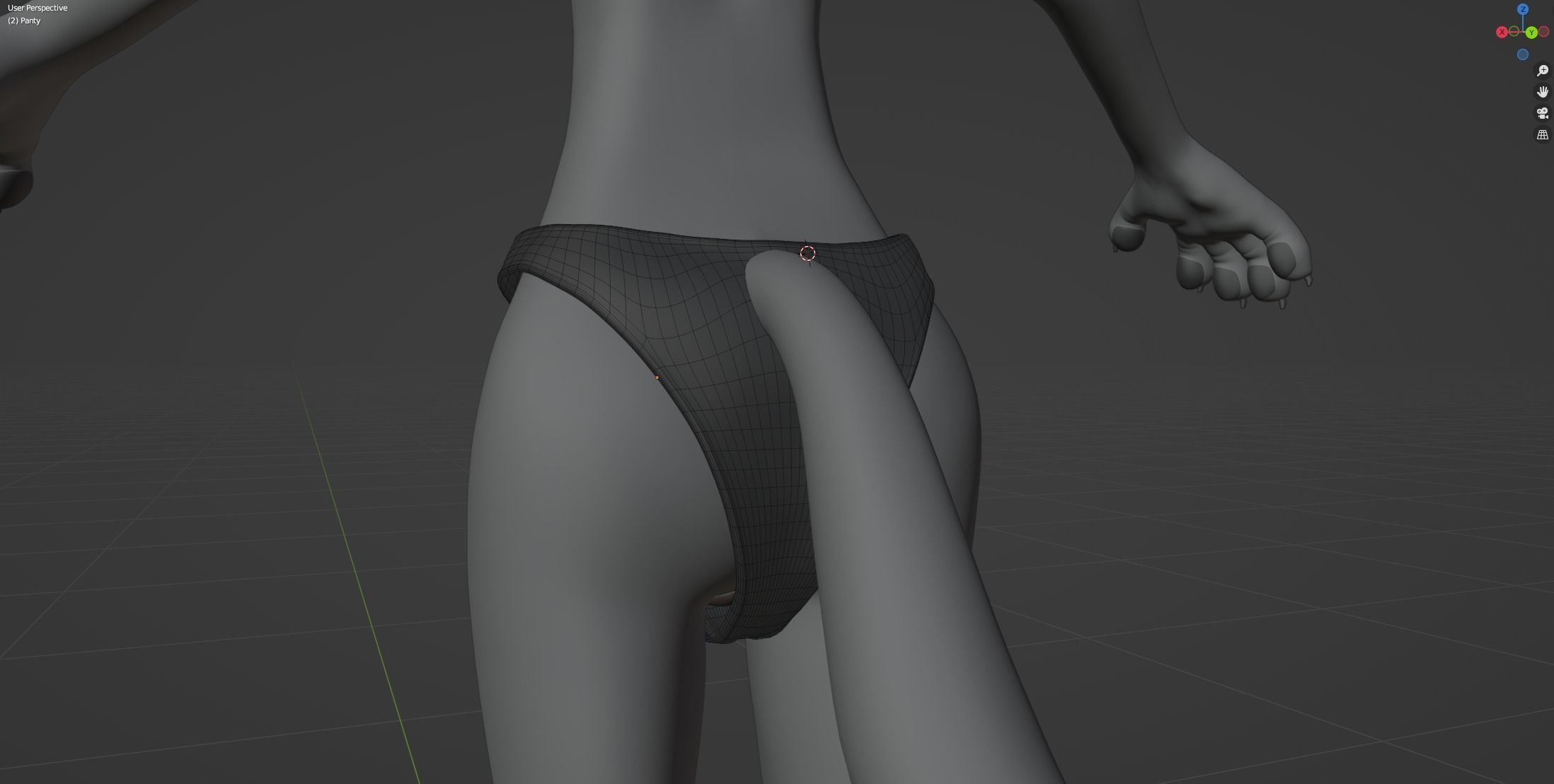 Claire Anthro Wolf 3D model_79