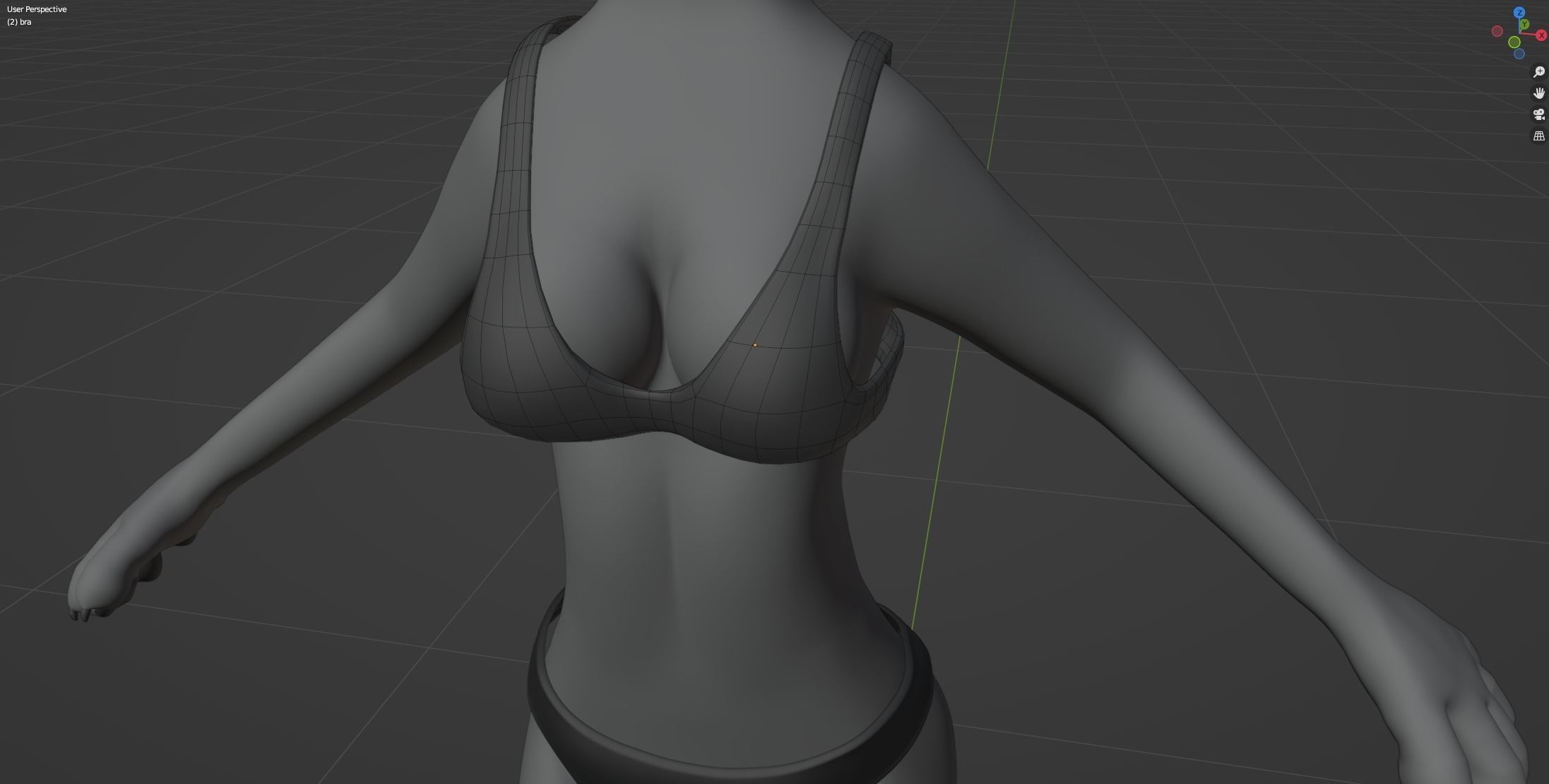 Claire Anthro Wolf 3D model_80