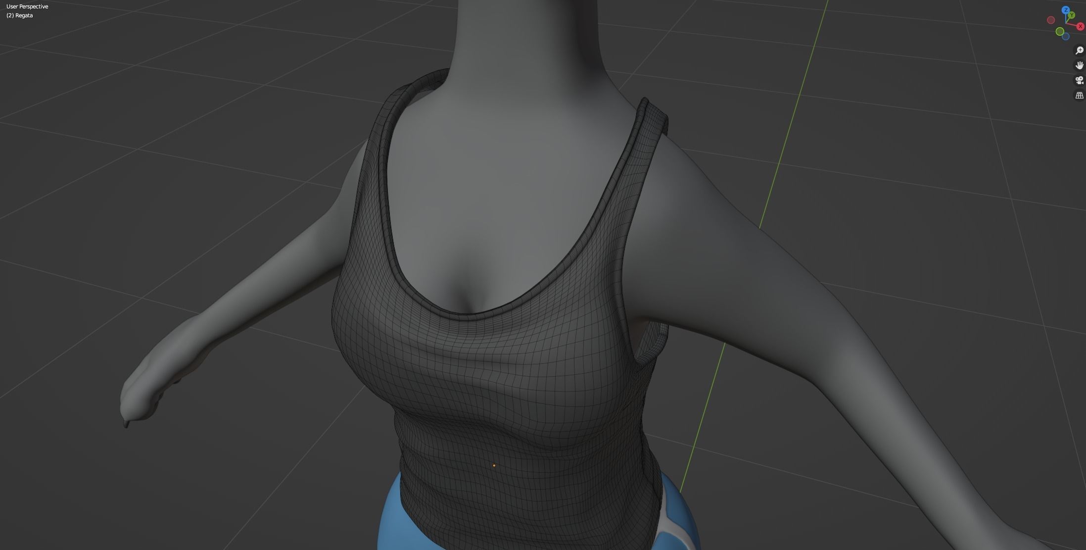 Claire Anthro Wolf 3D model_86