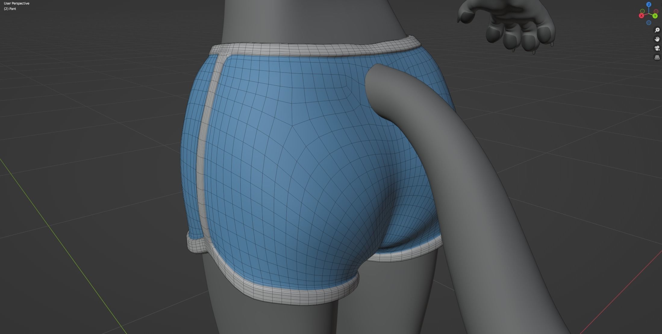 Claire Anthro Wolf 3D model_83