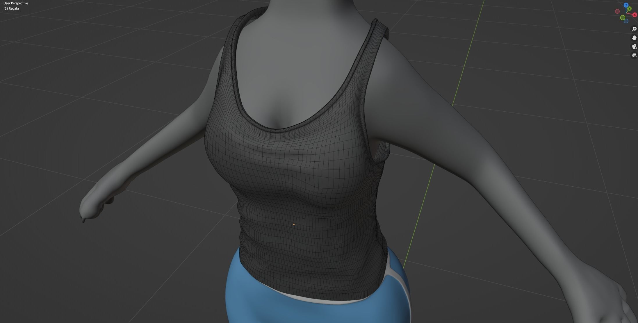 Claire Anthro Wolf 3D model_84