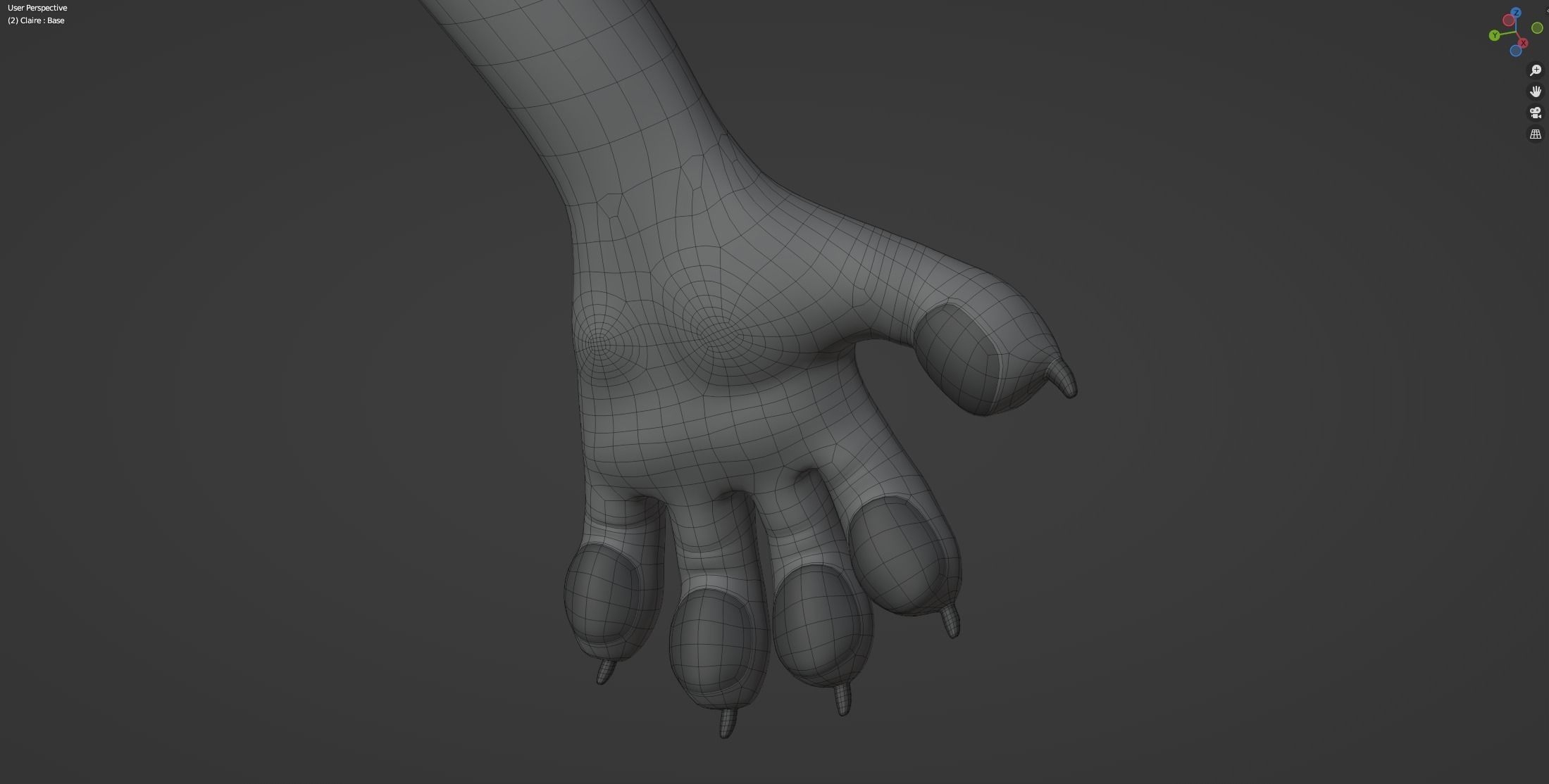 Claire Anthro Wolf 3D model_72