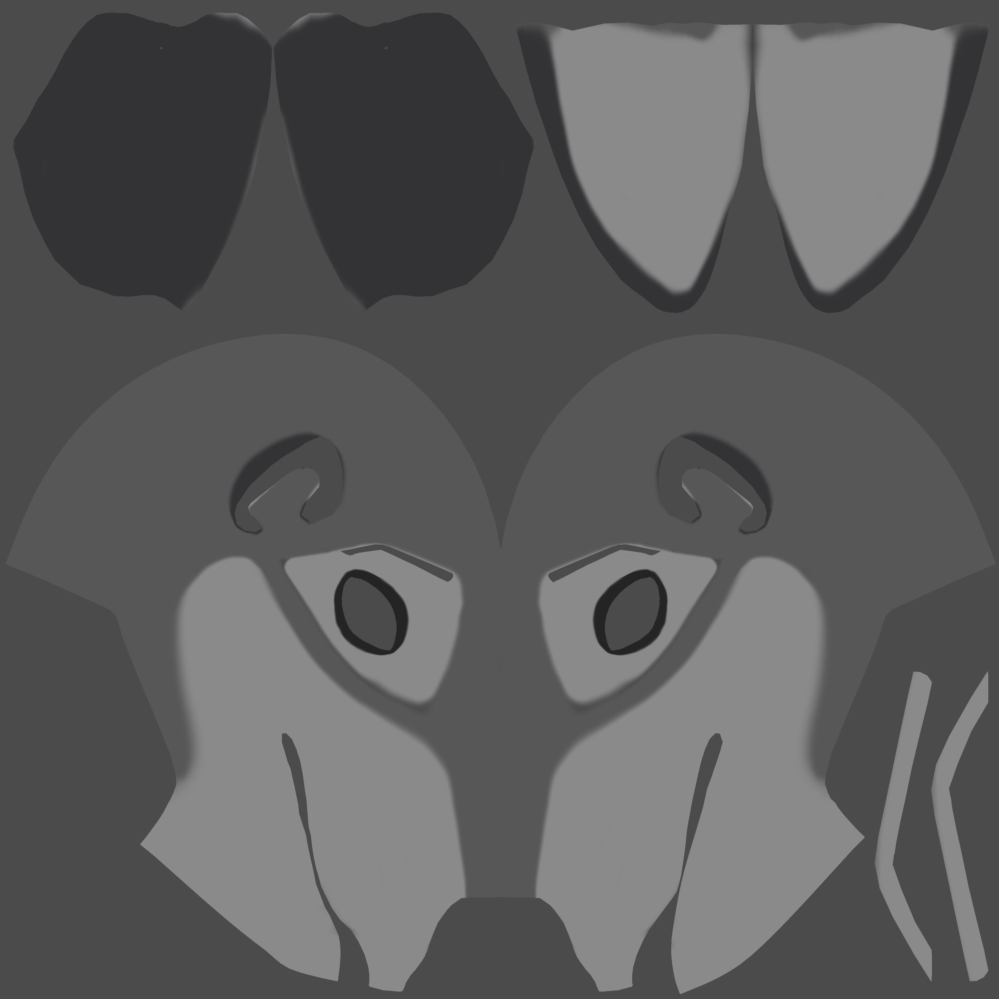 Claire Anthro Wolf 3D model_109