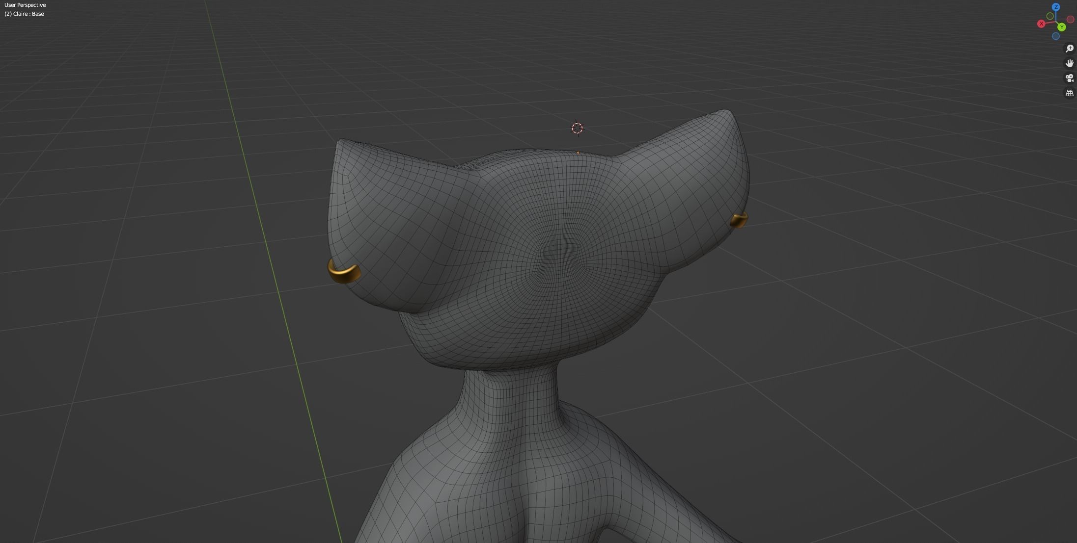 Claire Anthro Wolf 3D model_65