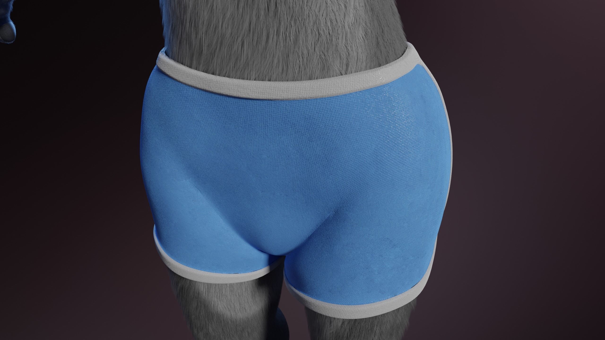 Claire Anthro Wolf 3D model_28