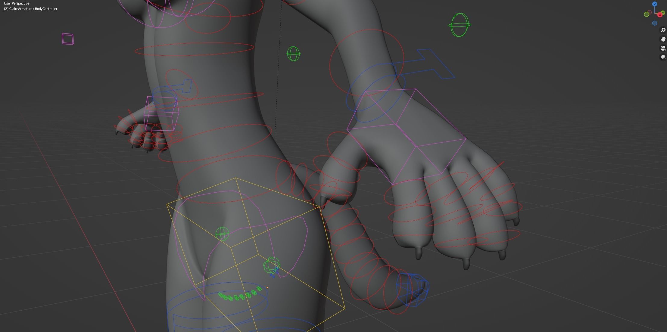 Claire Anthro Wolf 3D model_44