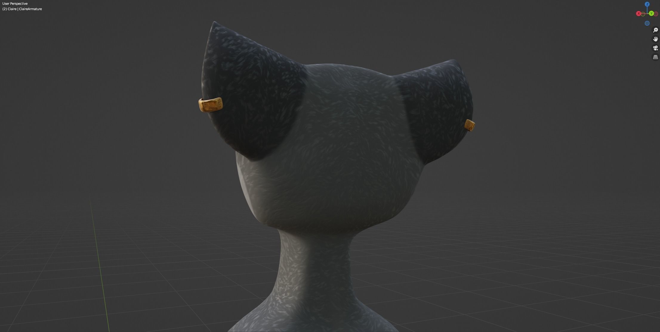 Claire Anthro Wolf 3D model_50