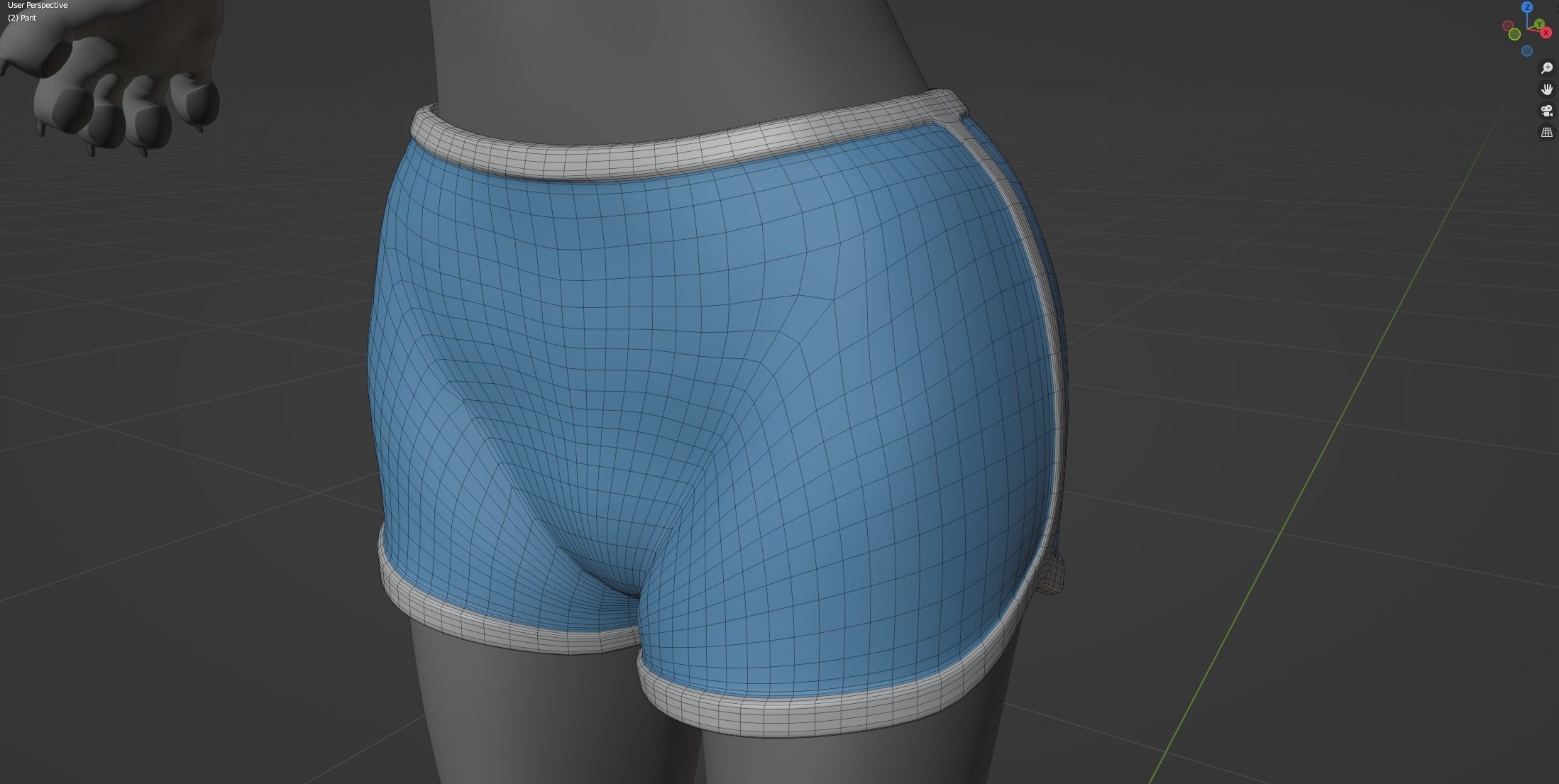 Claire Anthro Wolf 3D model_82