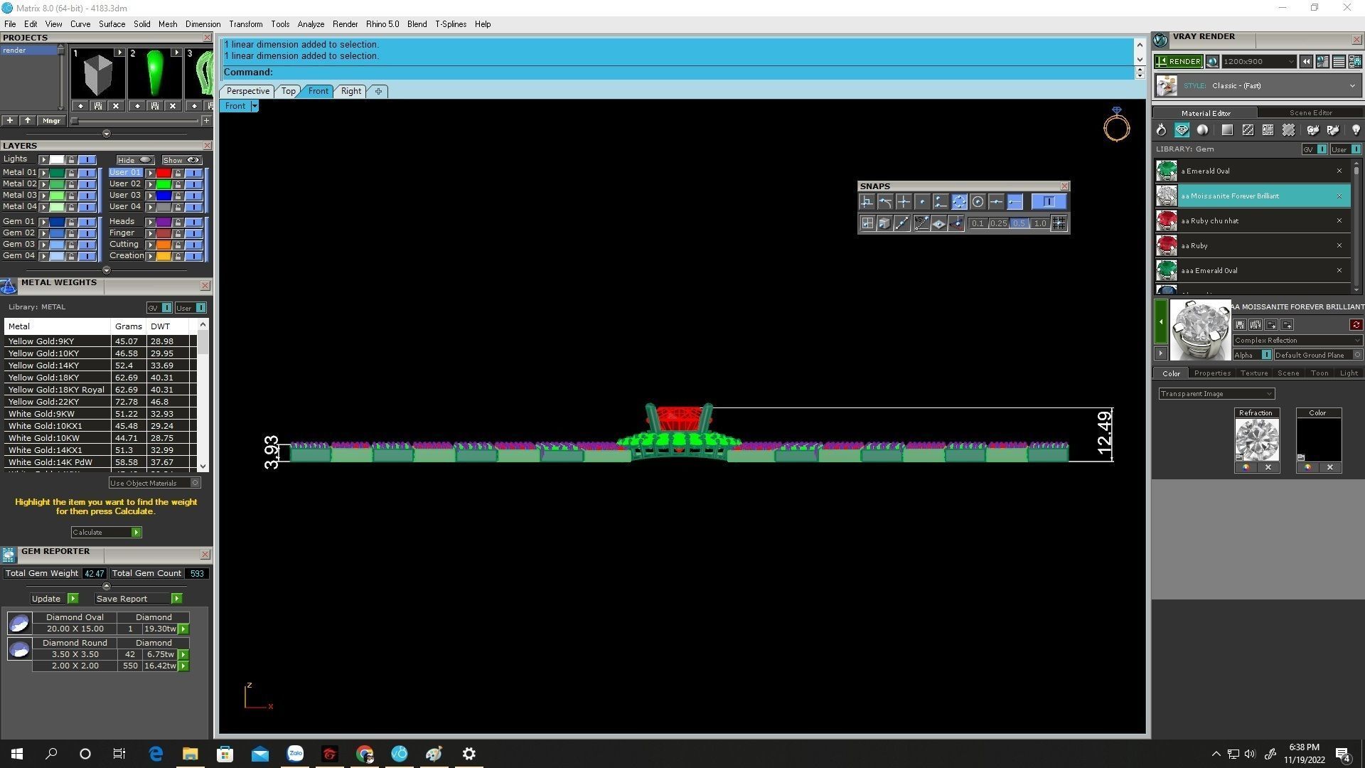 korean diamond women bracelets 4183 3D print model_4