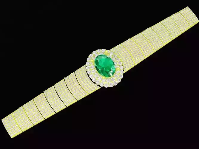 korean diamond women bracelets 4183 3D print model