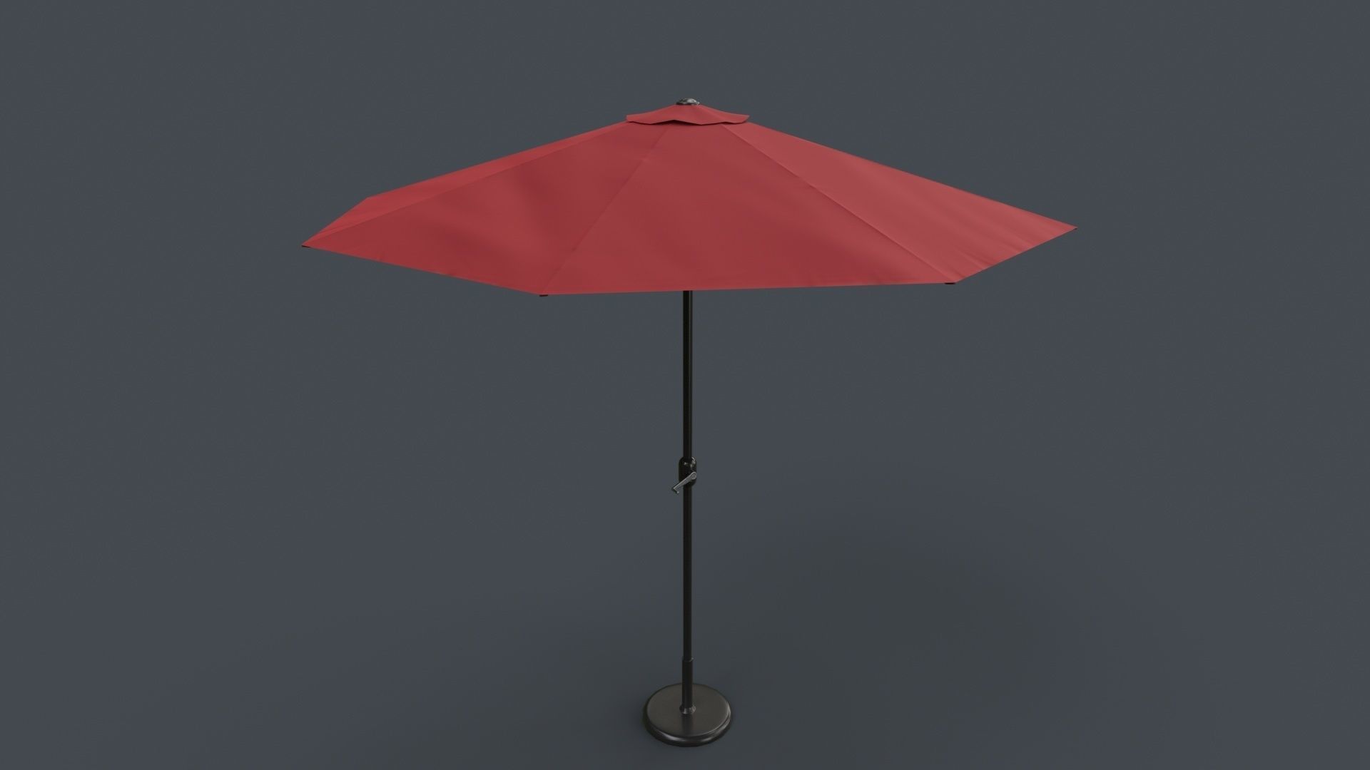 PBR Traditional Parasol Low-poly 3D model_5