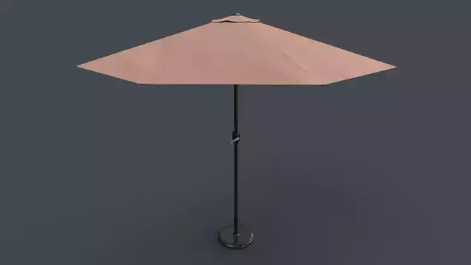 PBR Traditional Parasol Low-poly 3D model