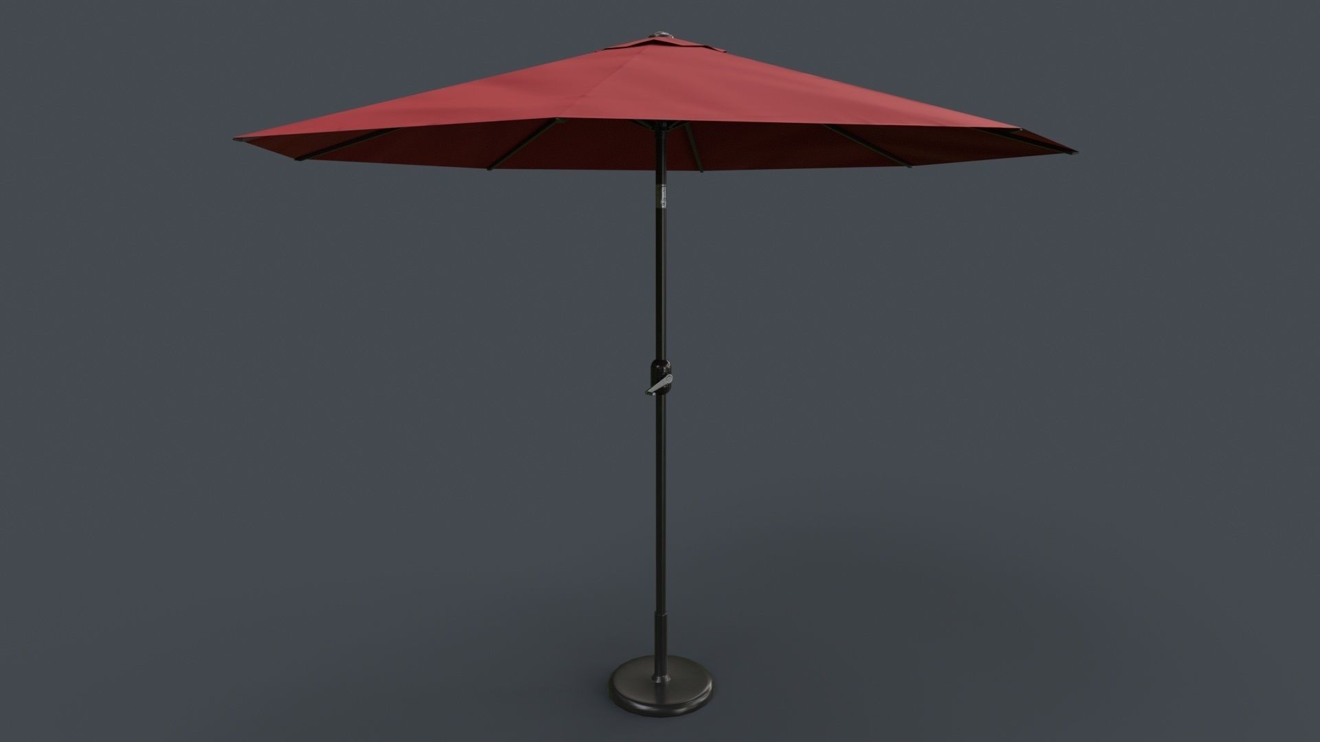 PBR Traditional Parasol Low-poly 3D model_9
