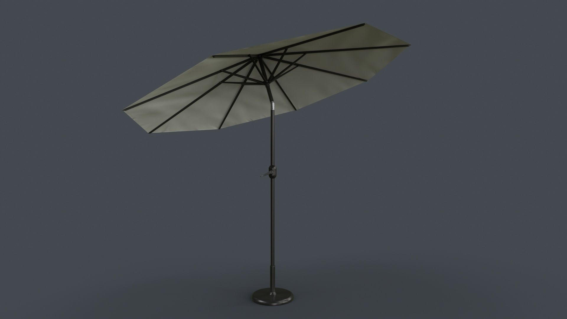PBR Traditional Parasol Low-poly 3D model_15
