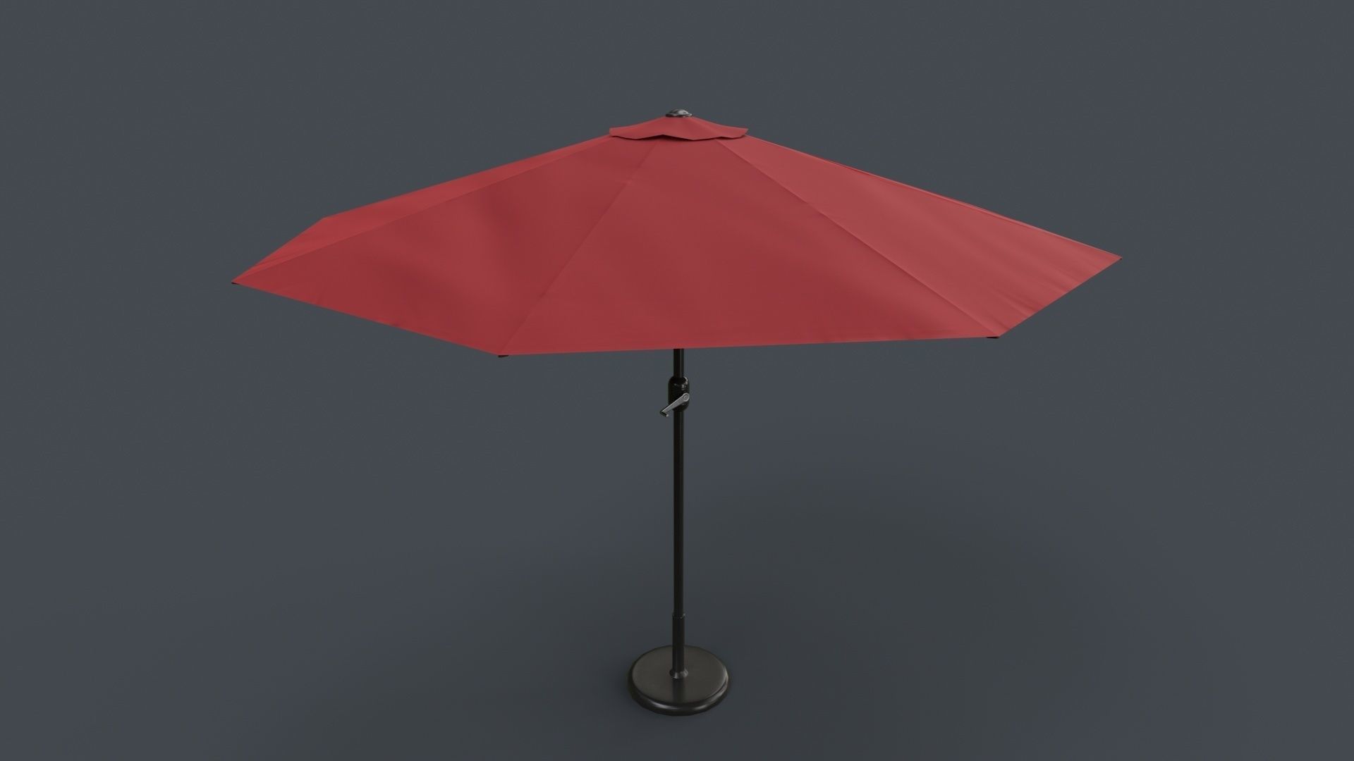 PBR Traditional Parasol Low-poly 3D model_3