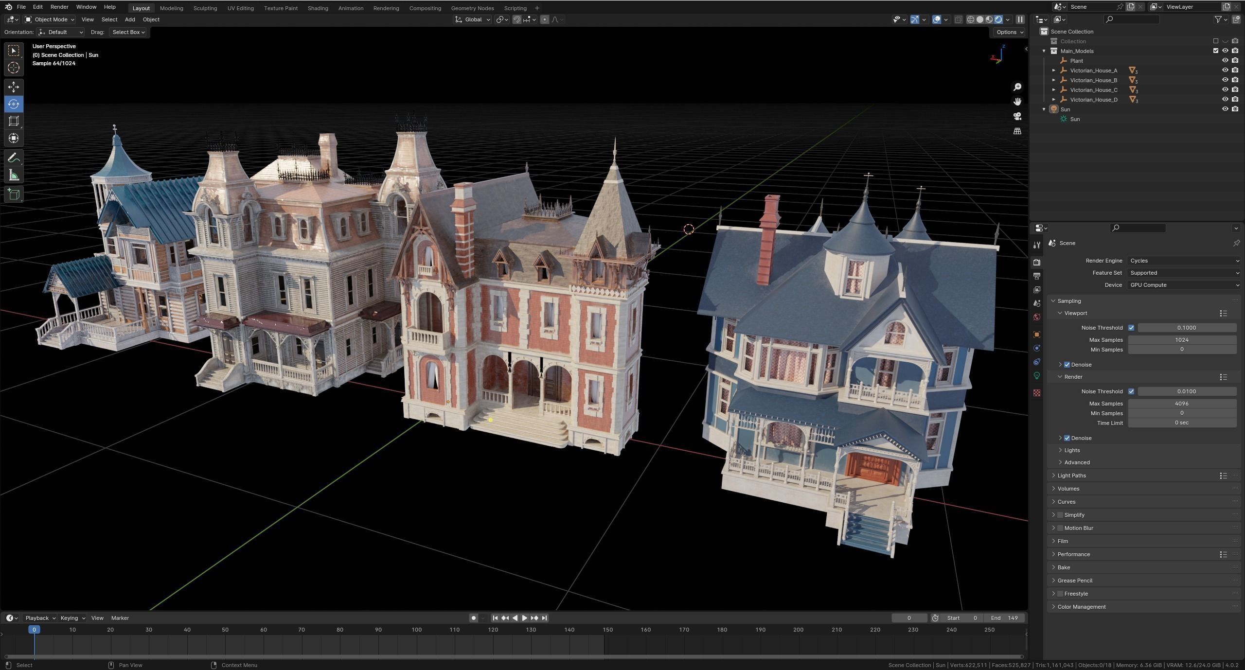 Victorian House Asset Bundle 3D model | CGTrader
