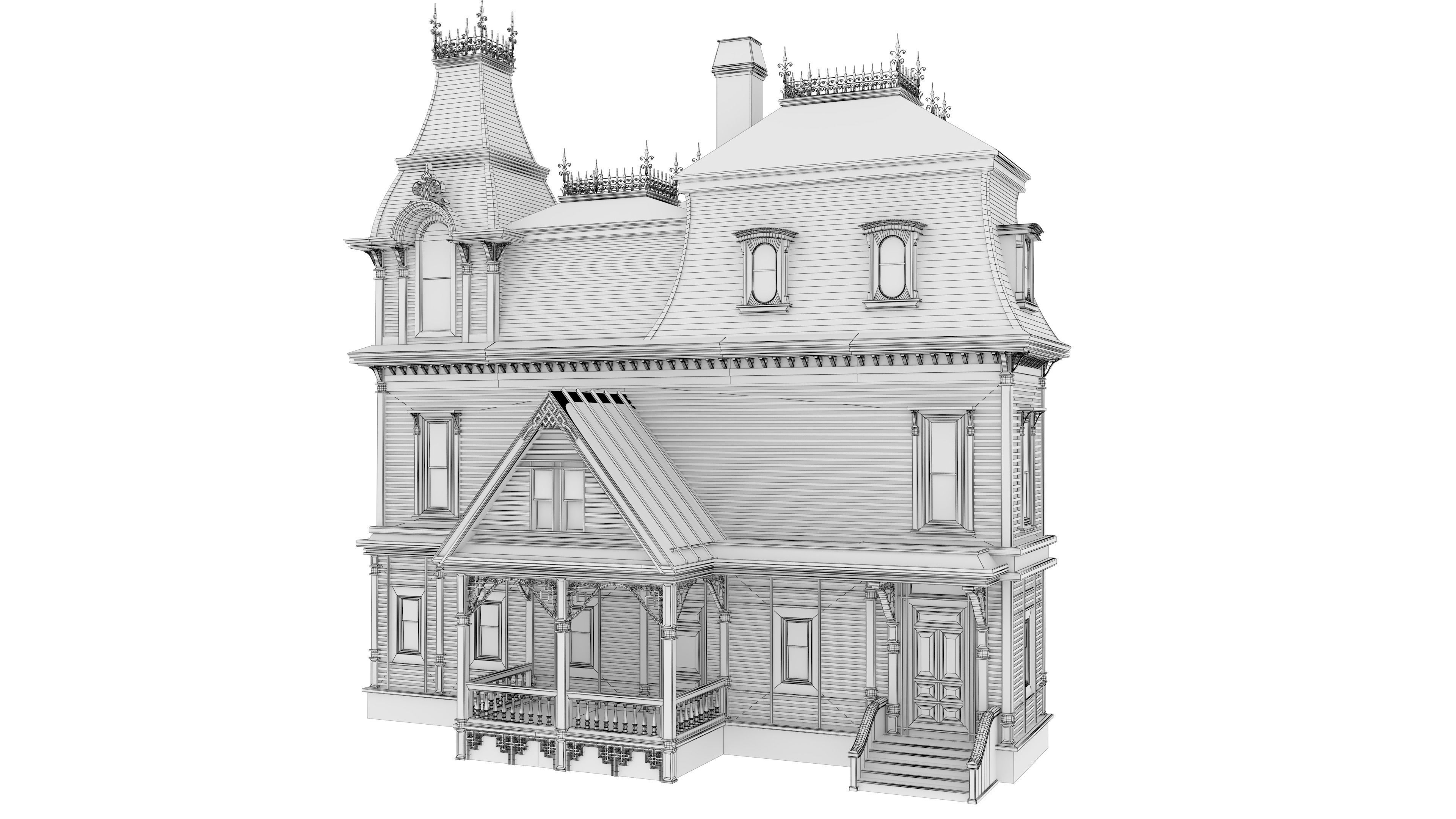 Victorian House Asset Bundle 3D model | CGTrader