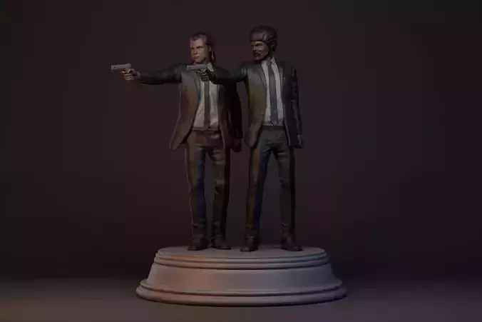 Vincent Vega and Jules Winnfield 3D print model