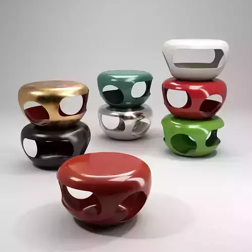 Capsule Tabouret - Stool by  Herve van der Straeten