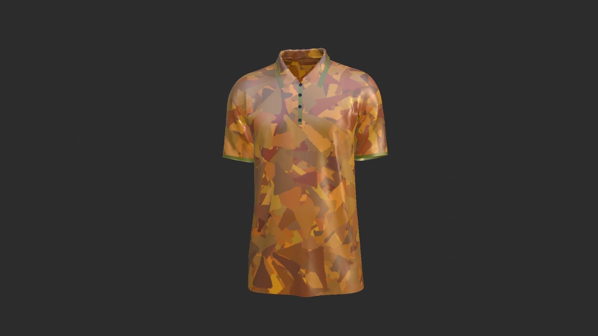 T-Shirt - Soldier Low-poly 3D model_5