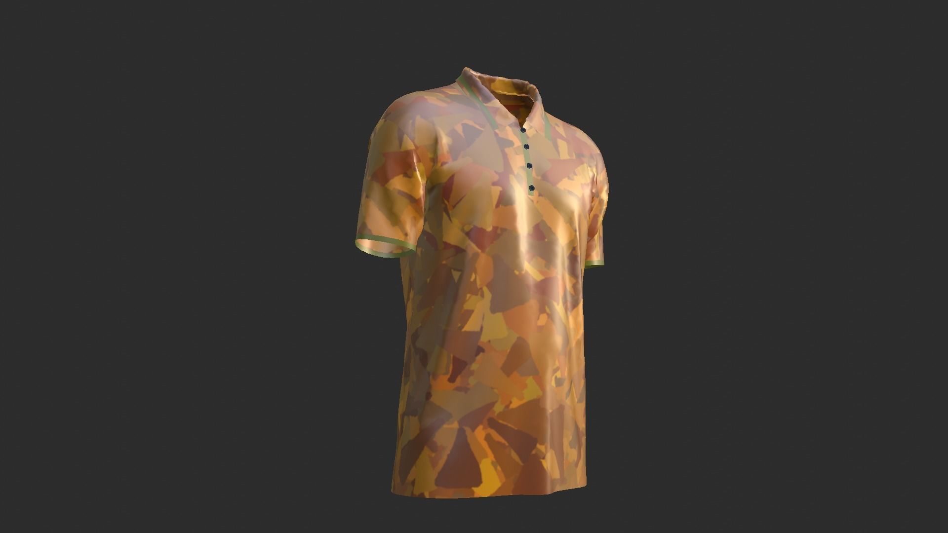 T-Shirt - Soldier Low-poly 3D model_6
