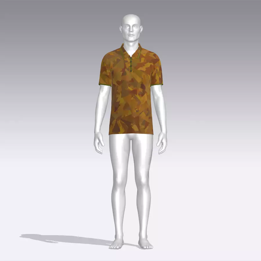 T-Shirt - Soldier Low-poly 3D model_0
