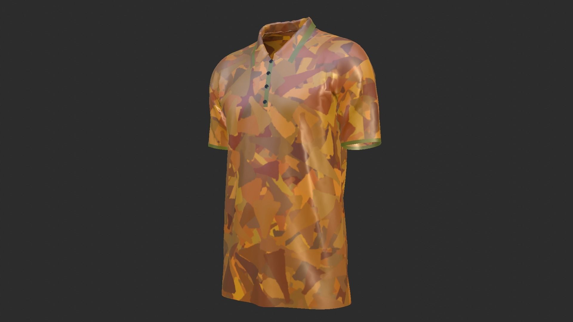 T-Shirt - Soldier Low-poly 3D model_9
