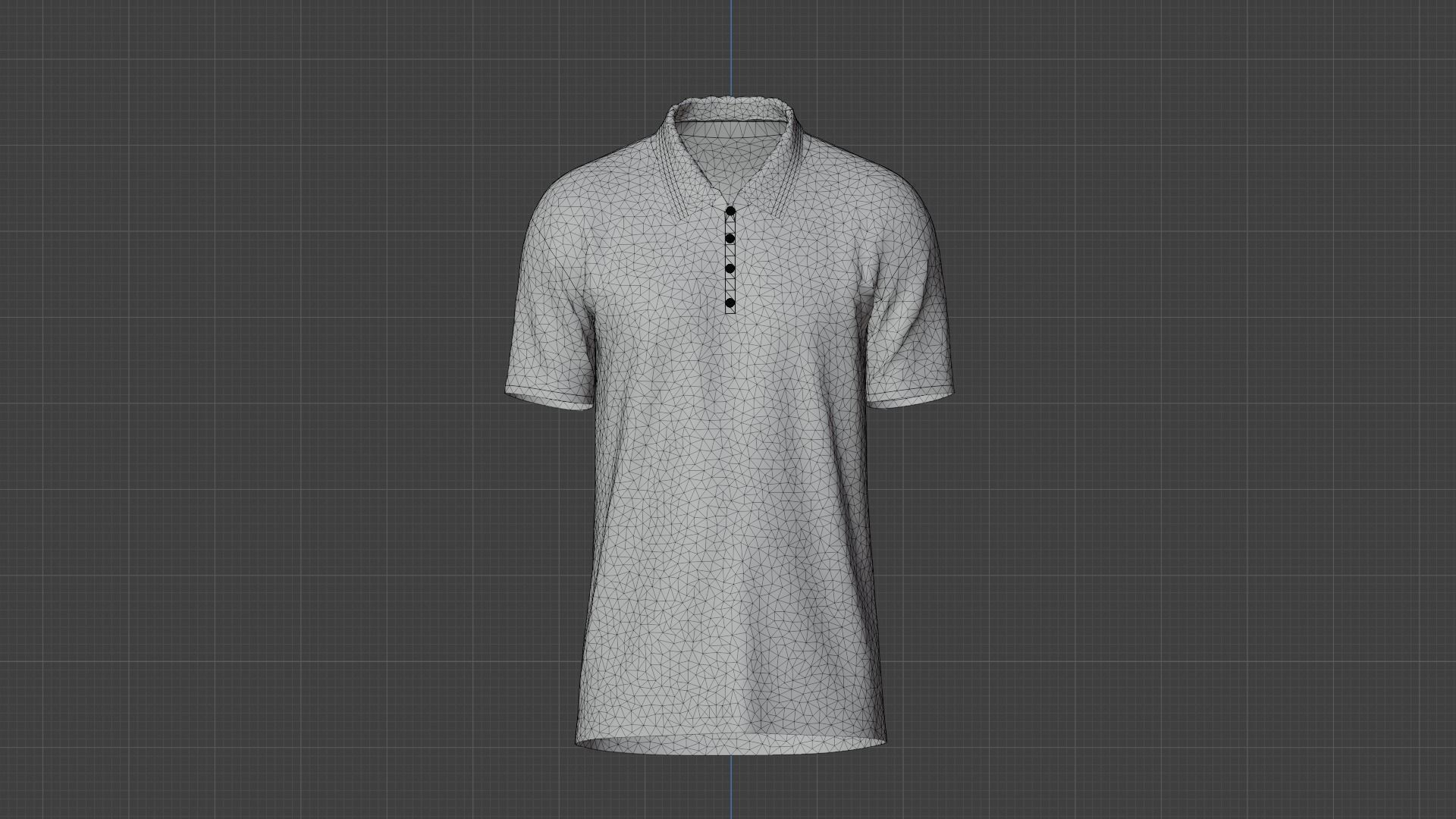 T-Shirt - Soldier Low-poly 3D model_12