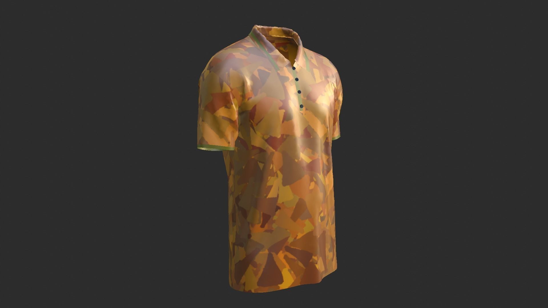T-Shirt - Soldier Low-poly 3D model_3
