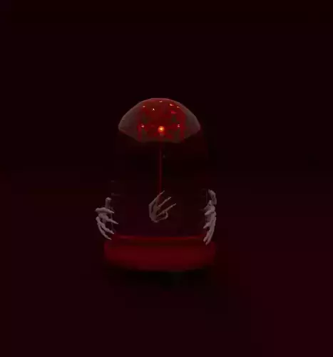 Flower Under The Glass Dome PBR high-poly 