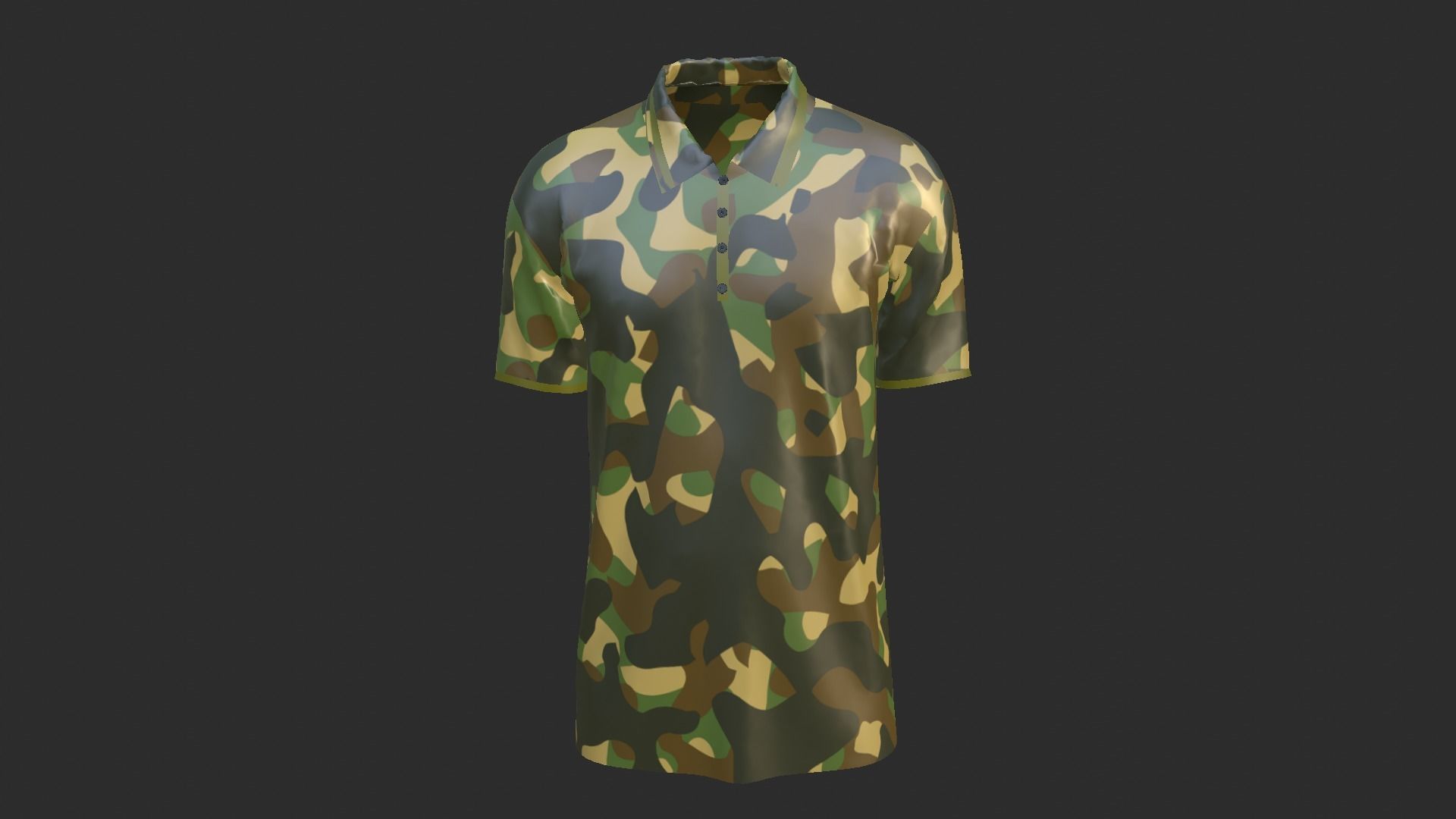 T-Shirt - Soldier Low-poly 3D model_2