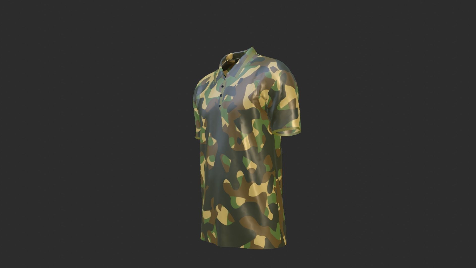 T-Shirt - Soldier Low-poly 3D model_4