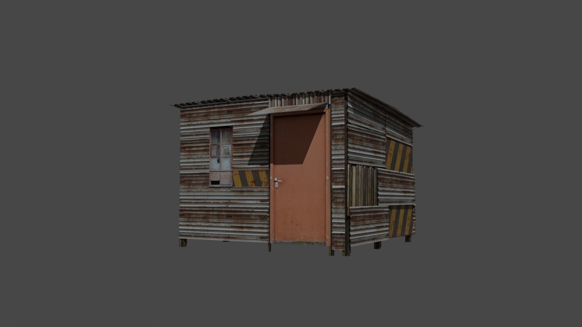 Shanty Town house pack Low-poly 3D model_9