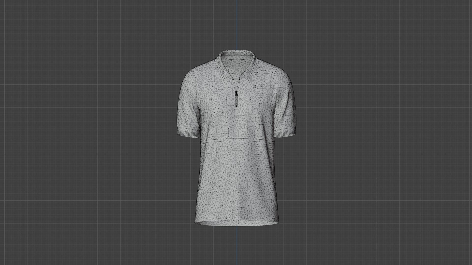 Military Clothes T-Shirt Low-poly 3D model_12