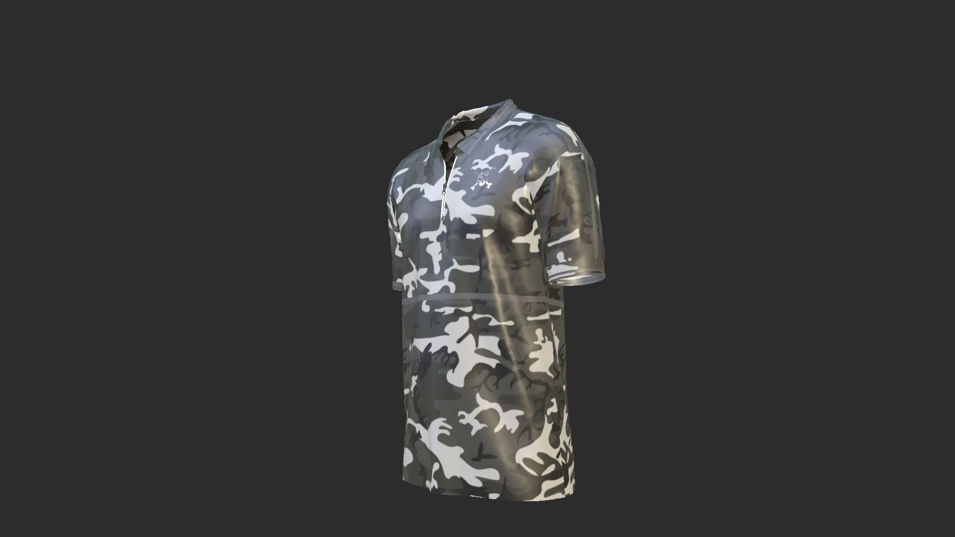 Military Clothes T-Shirt Low-poly 3D model_4