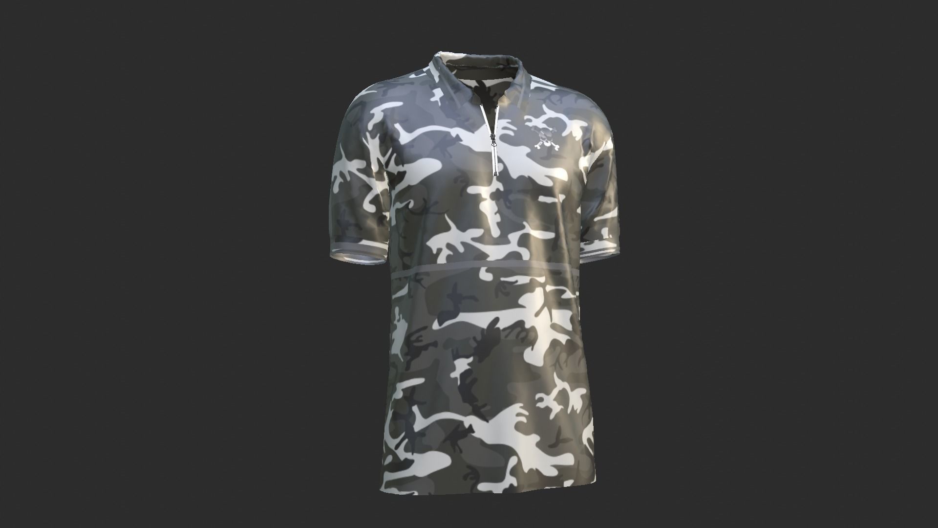 Military Clothes T-Shirt Low-poly 3D model_10