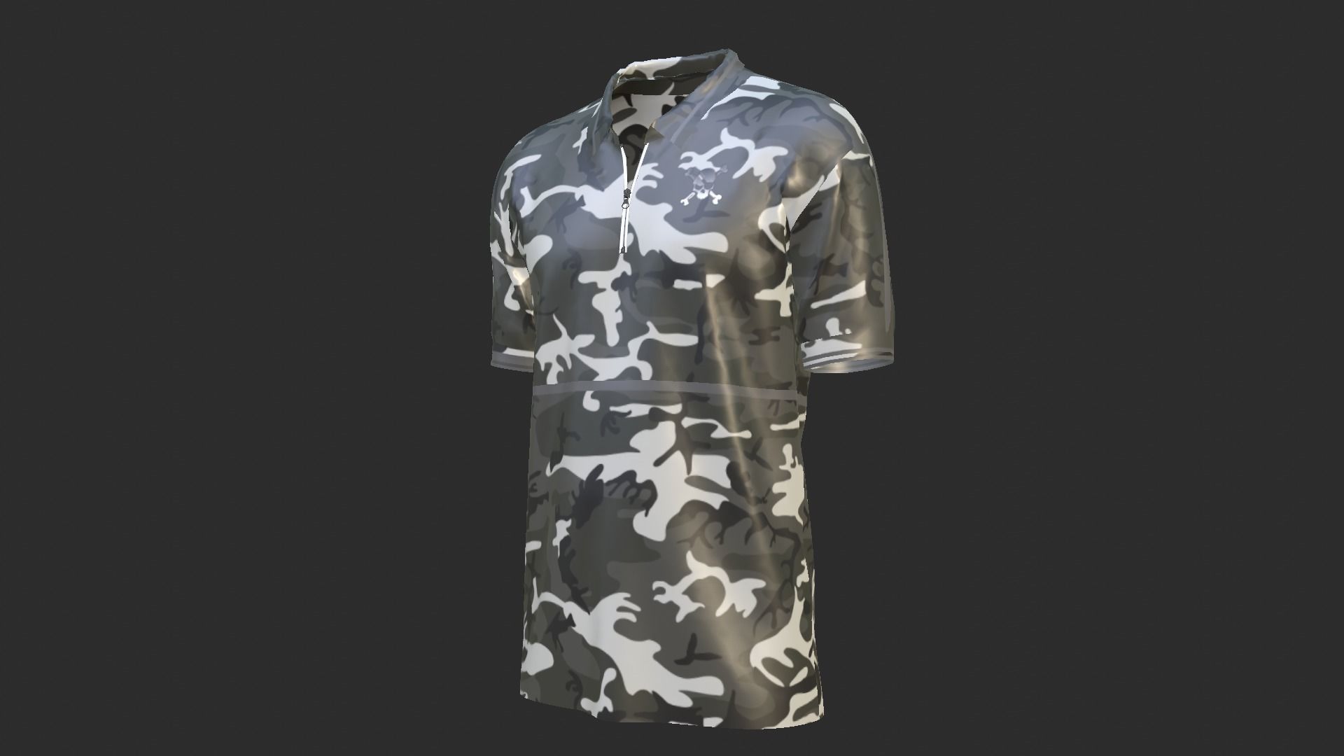 Military Clothes T-Shirt Low-poly 3D model_9